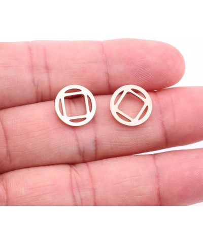 NA Earring Recovery Sobriety Gift Narcotics Anonymous Jewelry NA Earring Rose Gold $9.00 Earrings