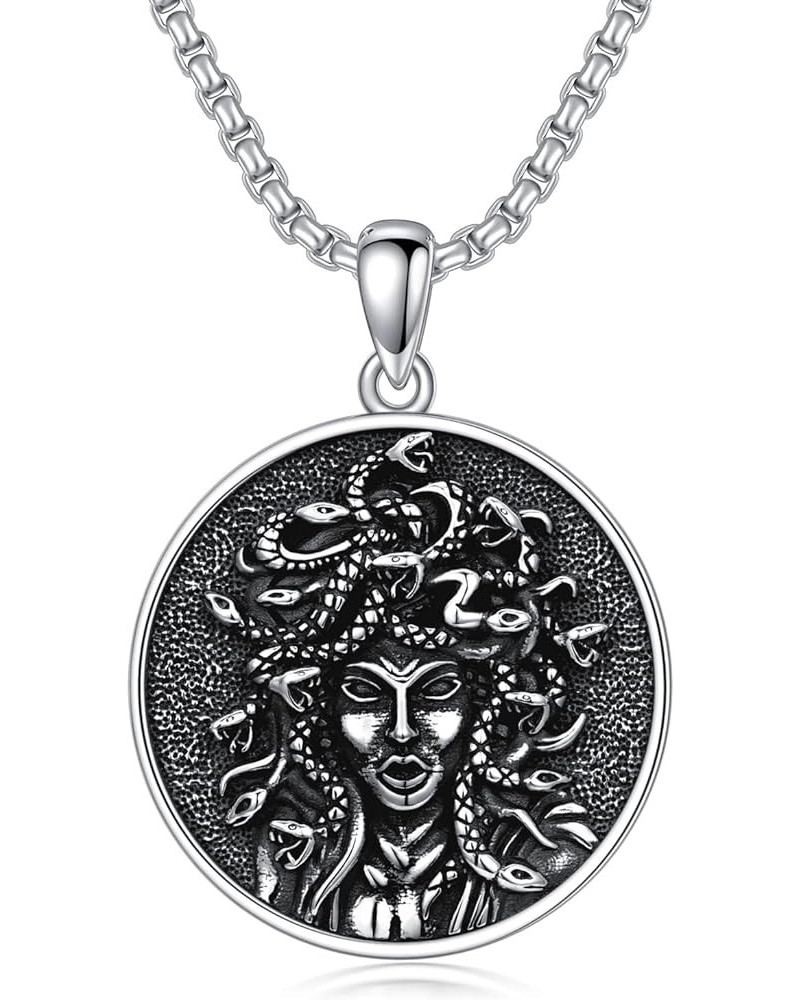 925 Sterling Silver Mythology | Paganism | Egyptian Necklace Jewelry Gift for Men Women with 2mm 22+2 IN Rolo Chain (with Gif...