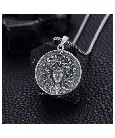 925 Sterling Silver Mythology | Paganism | Egyptian Necklace Jewelry Gift for Men Women with 2mm 22+2 IN Rolo Chain (with Gif...