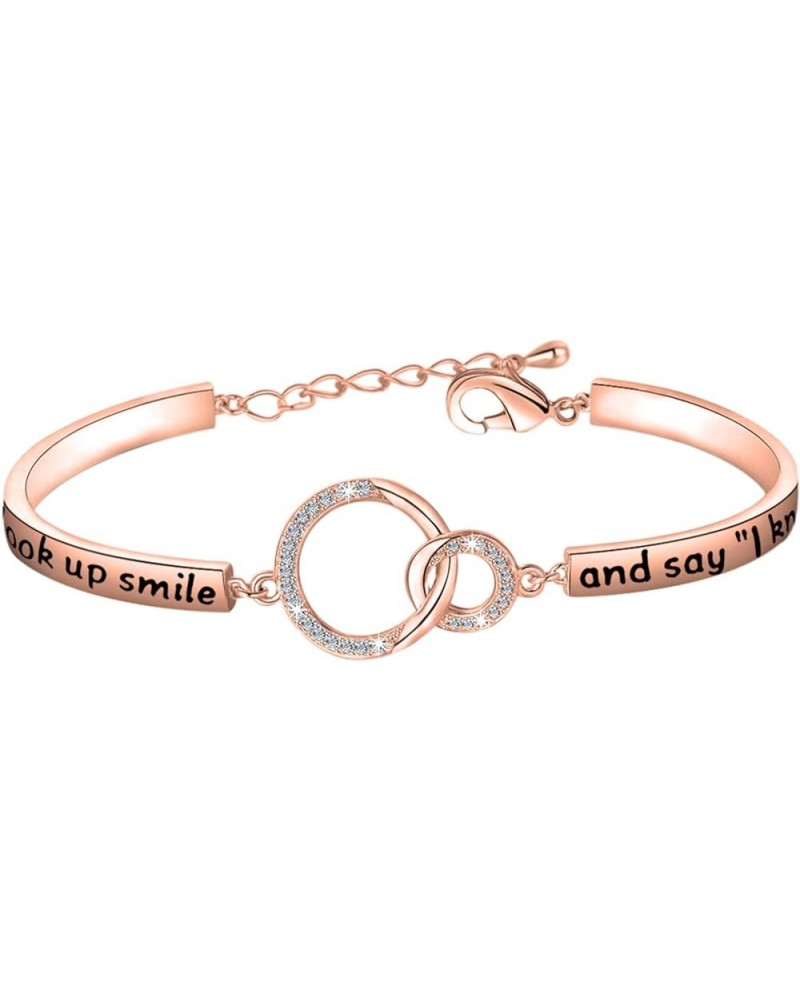 in Memory of Bracelet Memorial Jewelry Sympathy Gift Remembering Loss of Loved One Gift Sometimes I Just Look Up Smile And Sa...