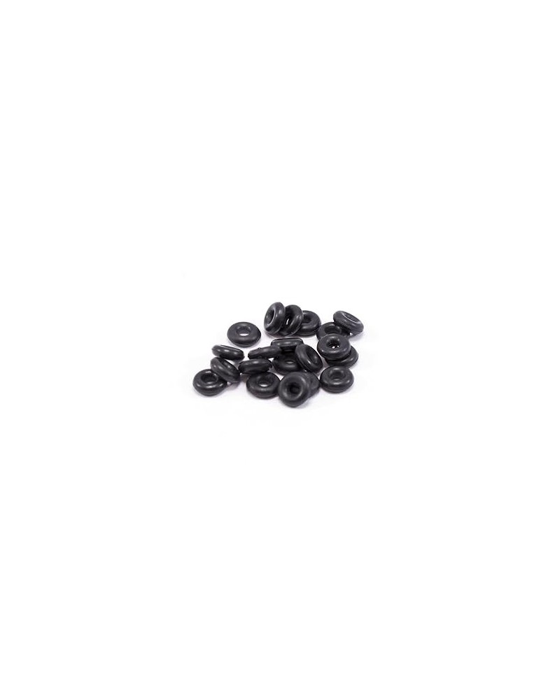 O-Ring Package of 20 Black Rubber Perfect for Tunnels Plugs and Tapers, Also for Any Piercing Retainer Eyebrow, Labret, Indus...