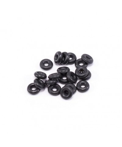 O-Ring Package of 20 Black Rubber Perfect for Tunnels Plugs and Tapers, Also for Any Piercing Retainer Eyebrow, Labret, Indus...