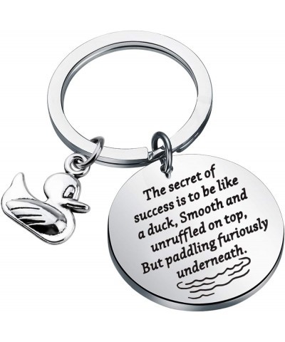 Duck Lover Gift The Secret Of Success Is To Be Like a Duck Smooth Unruffled On Top Paddling Underneath Duck Kc $10.76 Pendants