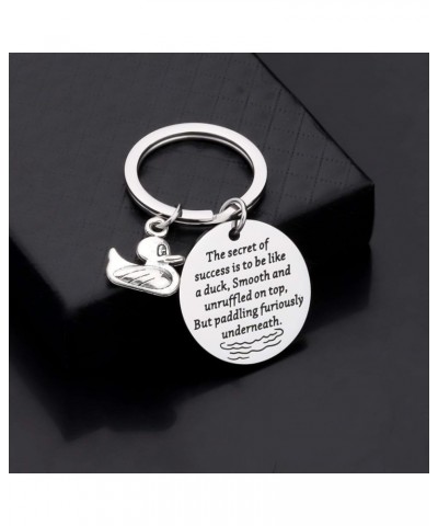 Duck Lover Gift The Secret Of Success Is To Be Like a Duck Smooth Unruffled On Top Paddling Underneath Duck Kc $10.76 Pendants