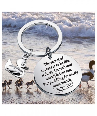 Duck Lover Gift The Secret Of Success Is To Be Like a Duck Smooth Unruffled On Top Paddling Underneath Duck Kc $10.76 Pendants