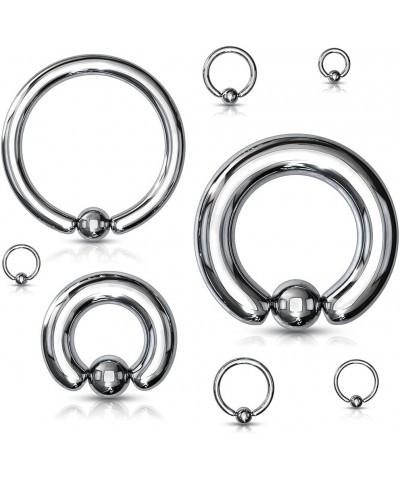 2G | 4G | 6G | 8G | 10G | 12G - Colored Tension Captive Titanium IP 316L Surgical Implant Grade Steel Bead Ring | Opening Pli...