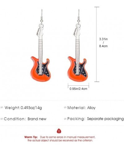 Guitar Music Earrings Bass Dangle Drop Earrings Electric Guitar Dangle Earrings Chic Rock Music Lovers Singer Concert Party J...