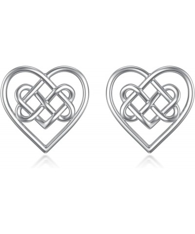 Celtic Knot/Tree of Life/Butterfly/Infinity Heart Stud Earrings Sterling Silver Irish Earrings for Women Girls Celtic Jewelry...