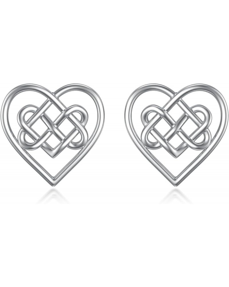 Celtic Knot/Tree of Life/Butterfly/Infinity Heart Stud Earrings Sterling Silver Irish Earrings for Women Girls Celtic Jewelry...