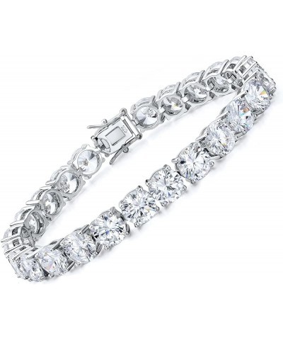 925 Sterling Silver 2-7mm Cubic Zirconia Classic Tennis Bracelet | White Gold Bracelets for Women | Size 6-8.5 inches 7 mm-7 ...