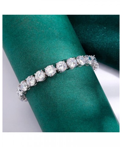 925 Sterling Silver 2-7mm Cubic Zirconia Classic Tennis Bracelet | White Gold Bracelets for Women | Size 6-8.5 inches 7 mm-7 ...