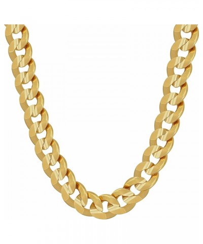 Cuban Link Chain Necklace 24k Gold Plated for Men and Women (6mm & 9.5mm) 24 inches 9.5mm Cuban Link Chain Gold $40.87 Necklaces