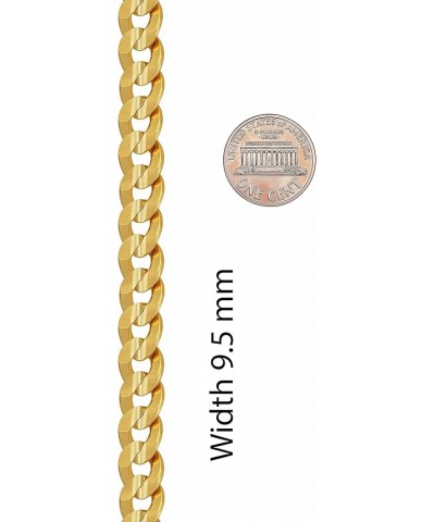 Cuban Link Chain Necklace 24k Gold Plated for Men and Women (6mm & 9.5mm) 24 inches 9.5mm Cuban Link Chain Gold $40.87 Necklaces