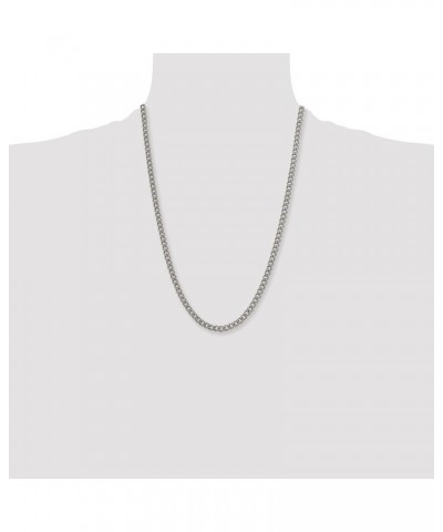 Chisel Titanium Polished 5.5mm Curb Chain - 18" 20" 22" 24 24.0 Inches $29.60 Necklaces