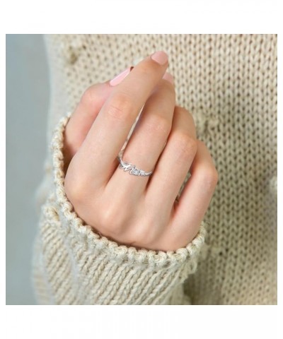 Mom Ring for Women 925 Sterling Silver Ring Mother's Day Jewelry Gifts for Mom 10 Silver $11.52 Rings