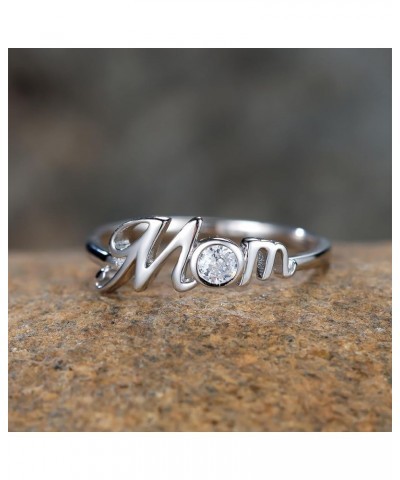 Mom Ring for Women 925 Sterling Silver Ring Mother's Day Jewelry Gifts for Mom 10 Silver $11.52 Rings