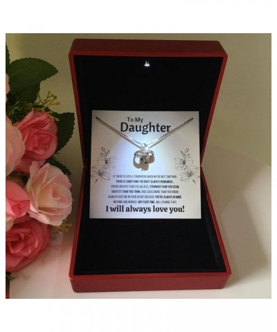 Mother Daughter Necklace Gift From Mom and Dad Not Even Time Jewelry with Message Card and Gift Box. Gift for Daughter Jewelr...