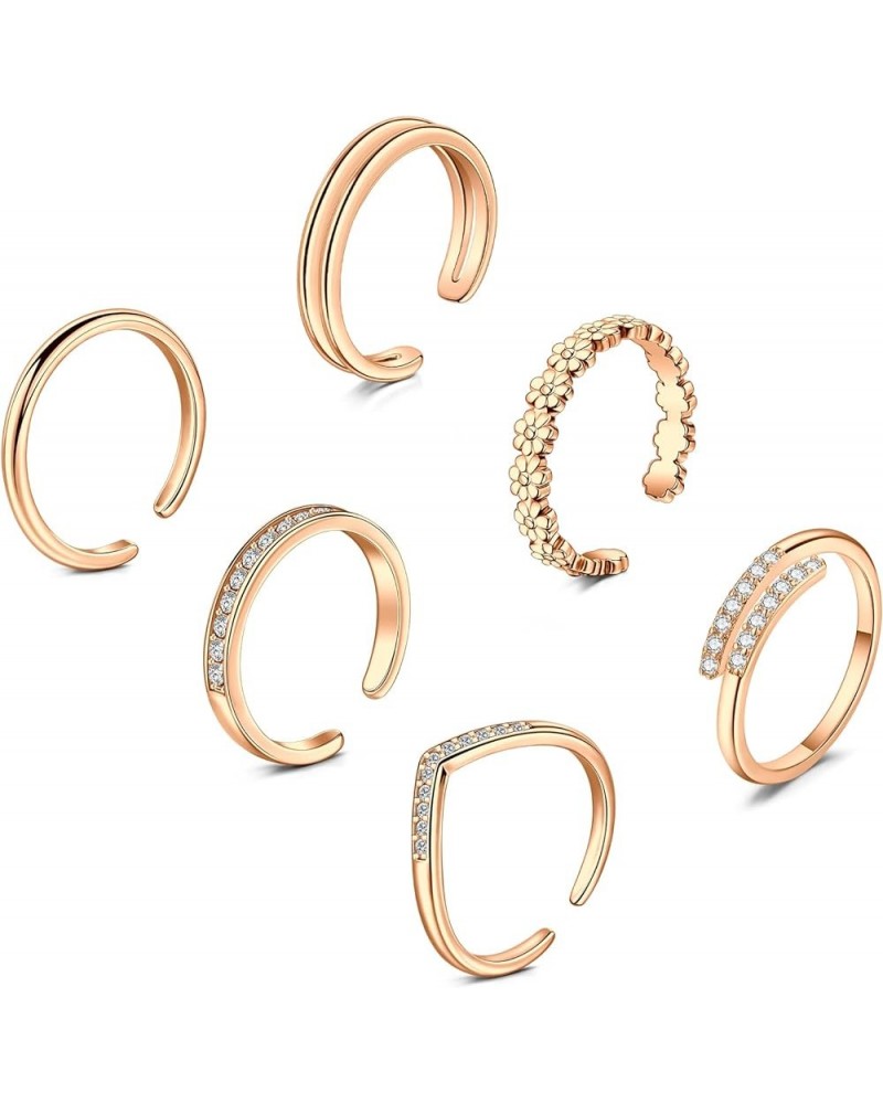 Stainless Steel Toe Rings and Anklets for Women 1 rose gold toe ring $10.79 Anklets