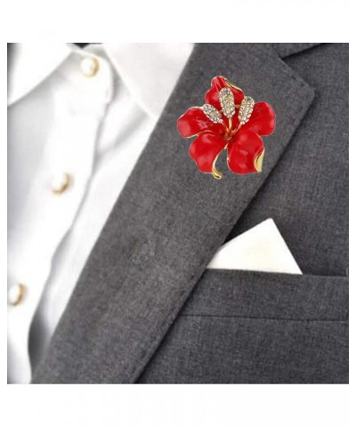 Brooch Pin Women's Rhinestones Breastpin for Wedding/Banquet/Bouquet Red $10.79 Others