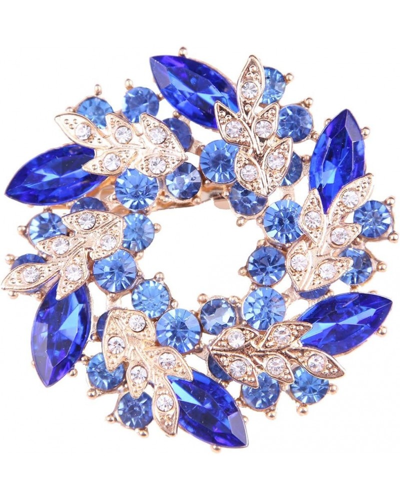 Brooch Pin Women's Rhinestones Breastpin for Wedding/Banquet/Bouquet Blue $10.79 Others