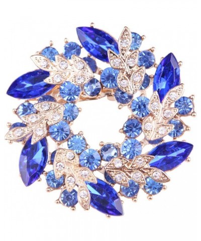 Brooch Pin Women's Rhinestones Breastpin for Wedding/Banquet/Bouquet Blue $10.79 Others