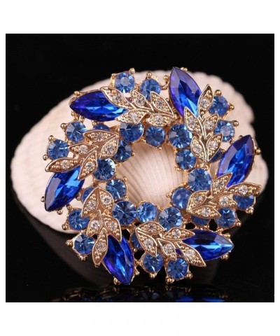 Brooch Pin Women's Rhinestones Breastpin for Wedding/Banquet/Bouquet Blue $10.79 Others