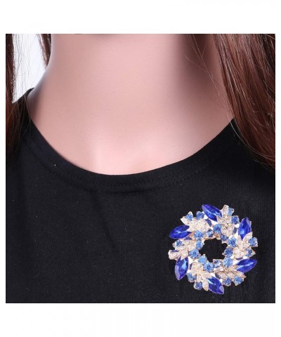 Brooch Pin Women's Rhinestones Breastpin for Wedding/Banquet/Bouquet Blue $10.79 Others