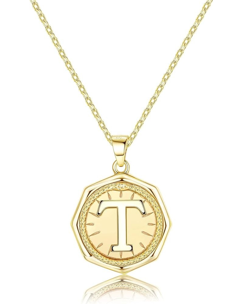 Letter Necklace 18K Gold Plated Snake Initial Necklace for Women Men White Gold Plated 925 Sterling Silver Letter Pendant Nec...