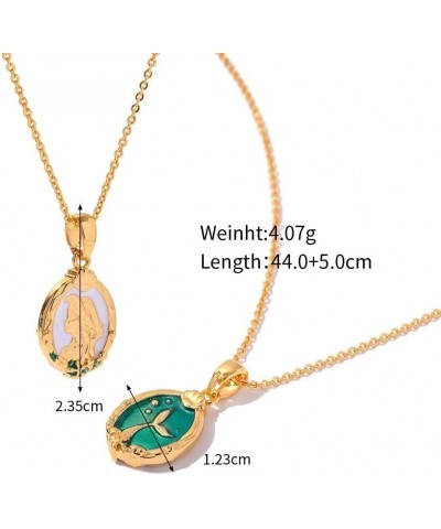 Women Gold Dianty Necklace Sun Crescent Moon Star Evil Eye Lock Lovely Heart Flower Butterfly Pearl Pendant Coin Necklaces 18...