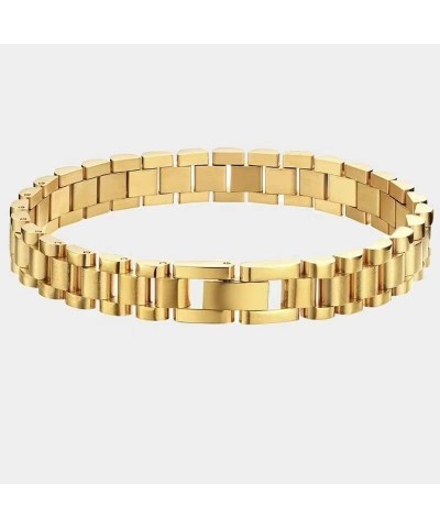 10mm/15mm Heavy Men Women Watchband Chain Bracelets Hiphop 18K Gold Stainless Steel Watch Chain Strap Bracelet Bangle Jewelry...