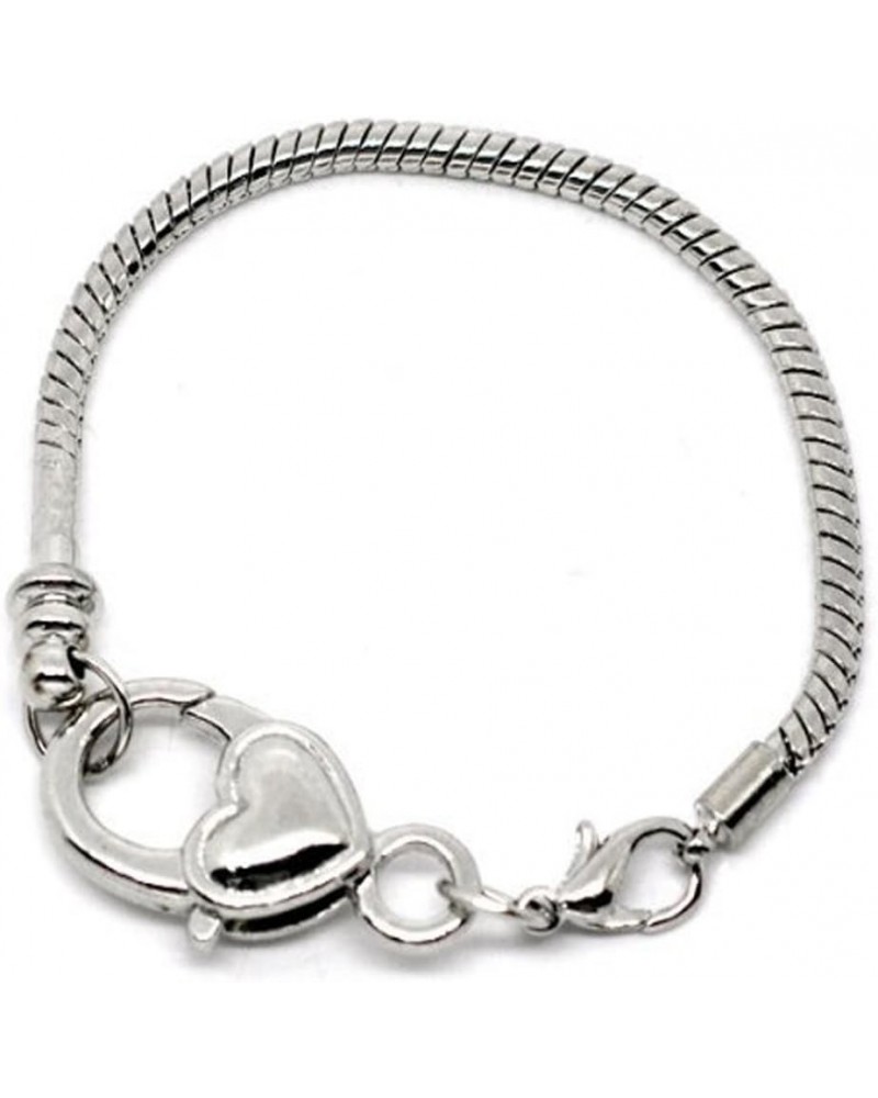 Heart Lobster Clasp Charm Bracelet Silver Tone. Available Drop Down Menu 8.25 Inches $8.24 Bracelets