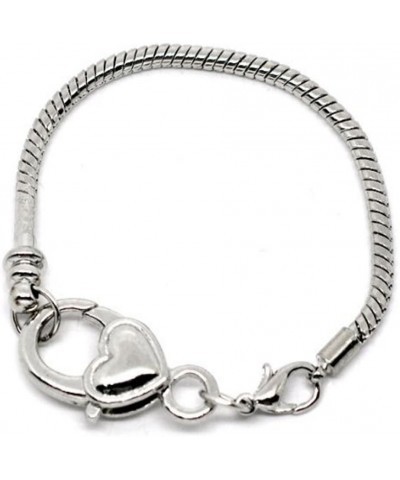 Heart Lobster Clasp Charm Bracelet Silver Tone. Available Drop Down Menu 8.25 Inches $8.24 Bracelets