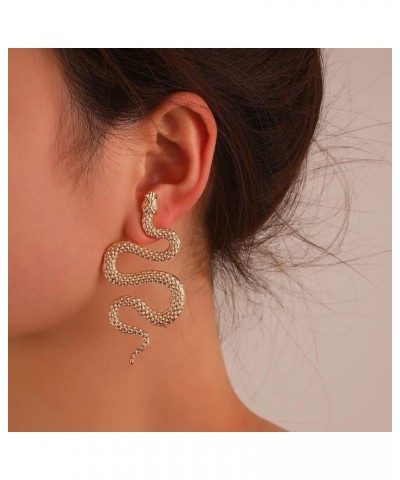 Snake Jewelry Set for Women,Snake Earrings & Ring & Necklace for Teen Girls,Hypoallergenic Snake Jewelry Gifts Gold $5.30 Jew...