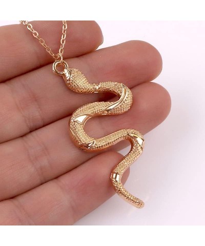 Snake Jewelry Set for Women,Snake Earrings & Ring & Necklace for Teen Girls,Hypoallergenic Snake Jewelry Gifts Gold $5.30 Jew...