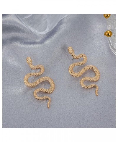 Snake Jewelry Set for Women,Snake Earrings & Ring & Necklace for Teen Girls,Hypoallergenic Snake Jewelry Gifts Gold $5.30 Jew...