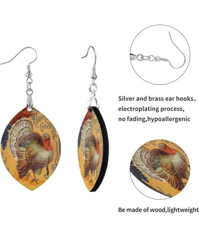 Custom Wooden Dangle Lightweight Drop/Leaf Earrings Copper Silver Earring Multi 5 $10.19 Earrings