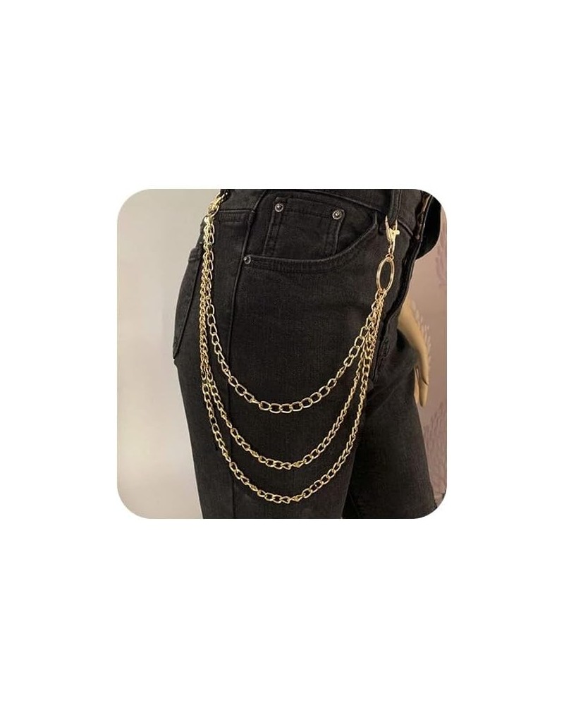 Layered Pant Chains Goth Chains Trousers Wallet Chain Jewelry for Men and Women Gold $11.01 Body Jewelry