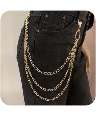 Layered Pant Chains Goth Chains Trousers Wallet Chain Jewelry for Men and Women Gold $11.01 Body Jewelry