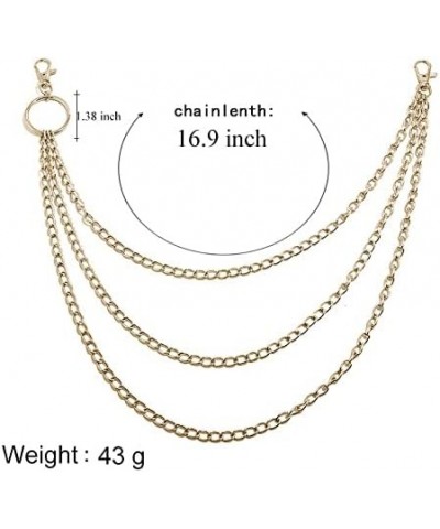 Layered Pant Chains Goth Chains Trousers Wallet Chain Jewelry for Men and Women Gold $11.01 Body Jewelry