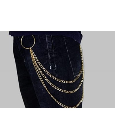 Layered Pant Chains Goth Chains Trousers Wallet Chain Jewelry for Men and Women Gold $11.01 Body Jewelry