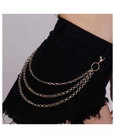 Layered Pant Chains Goth Chains Trousers Wallet Chain Jewelry for Men and Women Gold $11.01 Body Jewelry