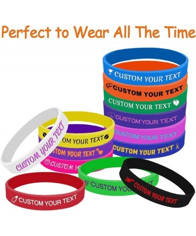 Personalized Medical Alert Bracelet Silicone Custom Rubber Wristbands Customized Medical Id Bracelet Engraved with Text for W...