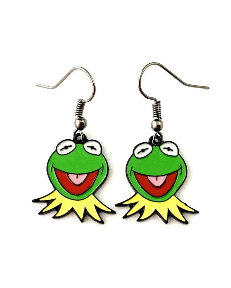 TV Movies Show Original Design Quality Anime Cartoon Kermi The Frog Earrings Gifts for woman girl 1 $11.33 Earrings