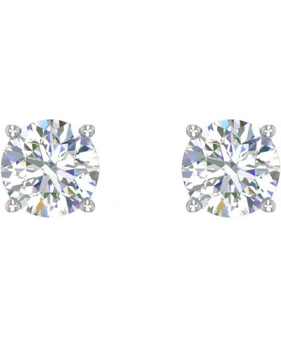 3/8 to 3/4 Carat 4-Prong Set Diamond Stud Earrings in 14K Gold or in Platinum White Gold 0.66 carats $104.55 Earrings