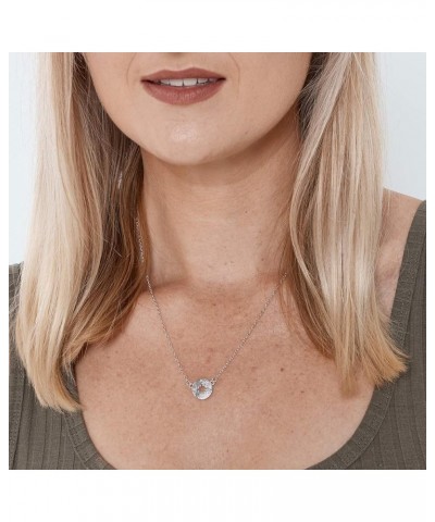 Unbiological Sisters Gift Necklace: Present for Bonus Sister, Soul Sister, Best Friend Compass Silver $25.49 Necklaces