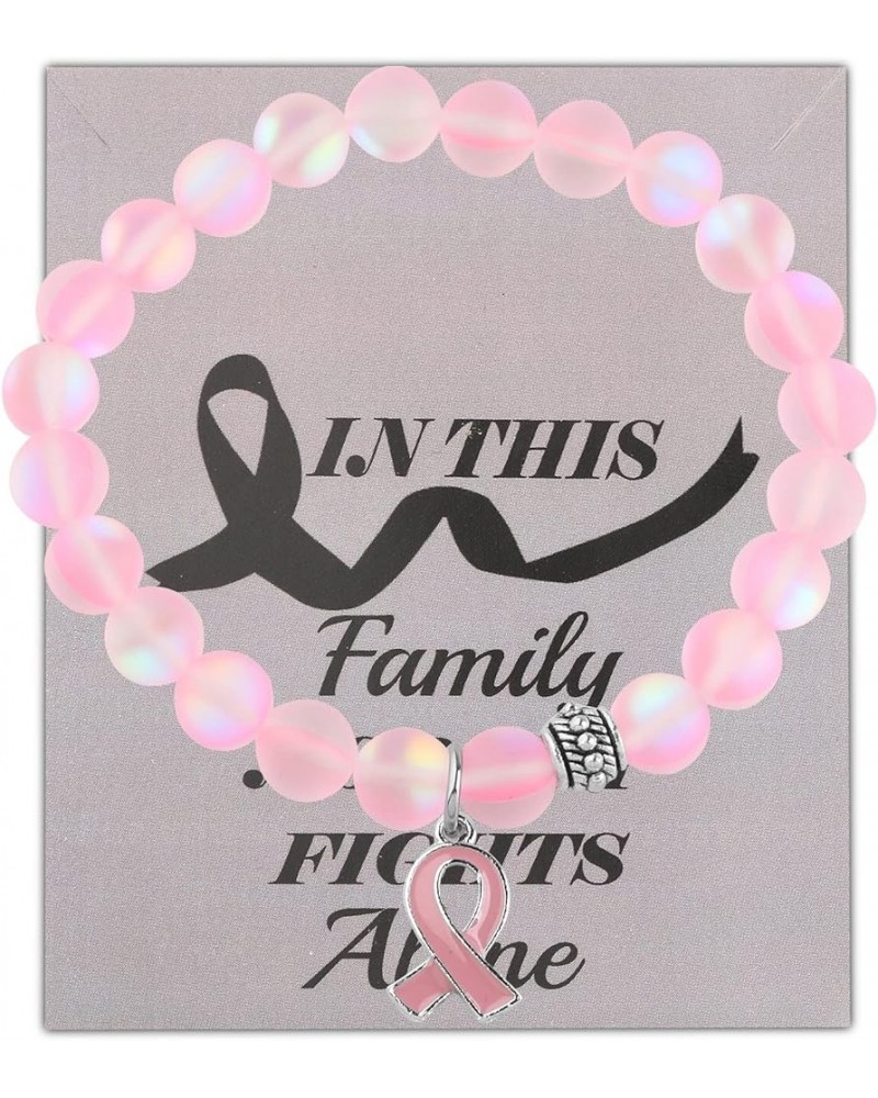 Ribbon Awareness Bracelet Pink Yellow Blue Green Purple Ribbon Cancer Awareness Bracelets In This Family Nobody Fights Alone ...