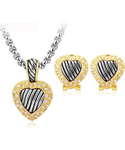 JEWEL Brands fashion heart women jewelry sets, Austrian crystal,necklace jewelry sets best gifts $15.00 Jewelry Sets