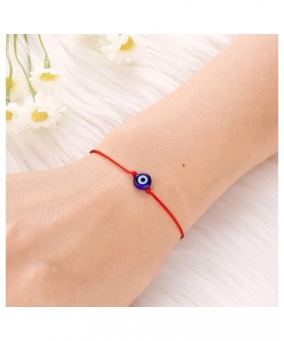 4 Pcs Evil Eye Bracelets Adjustable Evil Eye Anklet Handmade Evil Eye Jewelry Lucky Evil Eye Protection Evil Eye Bracelet for...