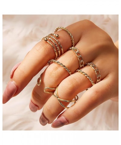 10 Pcs Gold Knuckle Rings Set for Women Knuckle Rings Stackable Rings for Women Rings for Teen Girls B $6.47 Rings