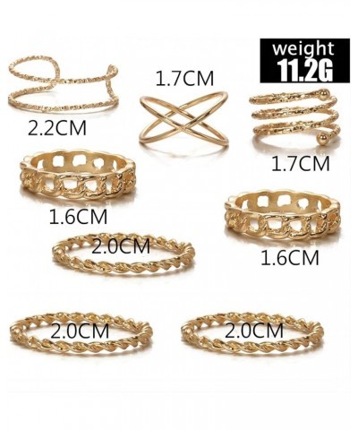 10 Pcs Gold Knuckle Rings Set for Women Knuckle Rings Stackable Rings for Women Rings for Teen Girls B $6.47 Rings